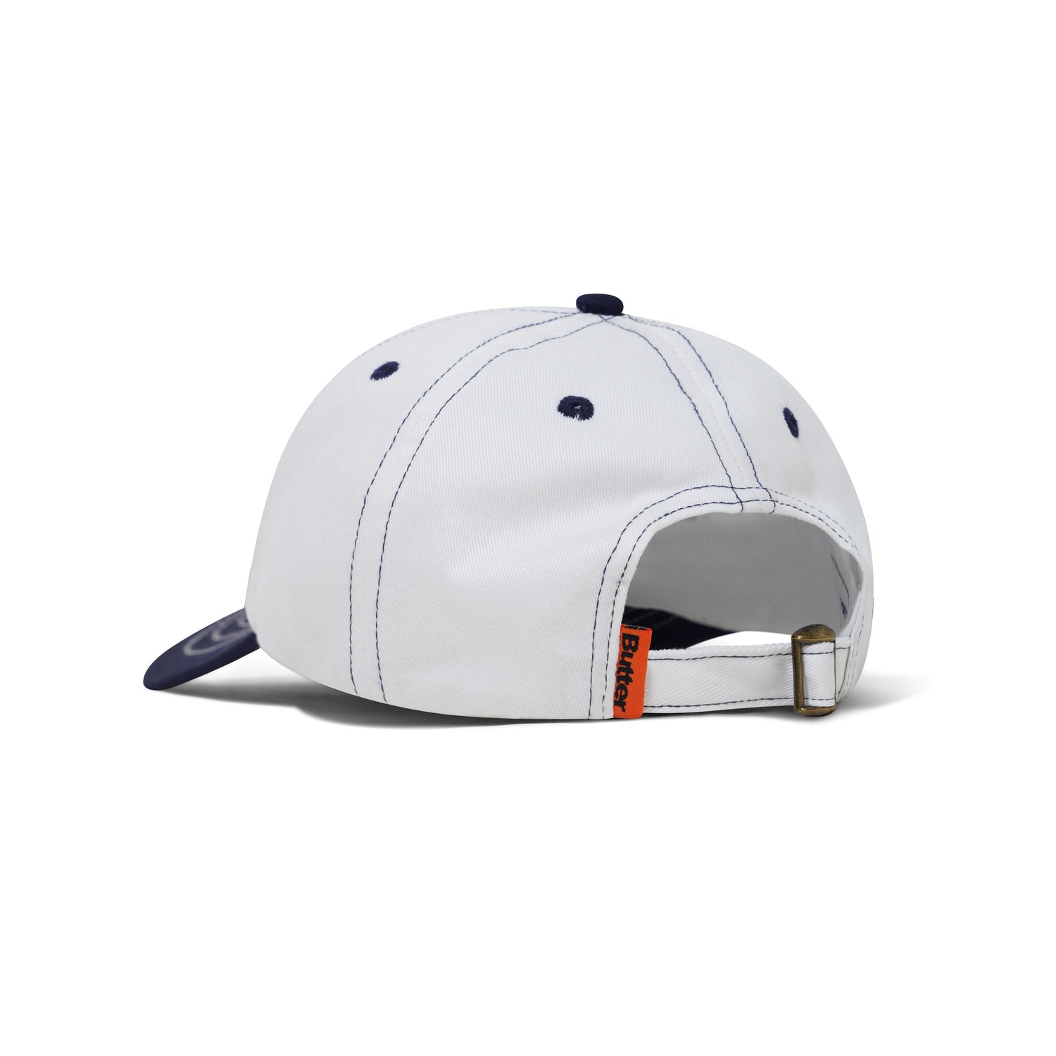 Footprints 6 Panel Cap, White