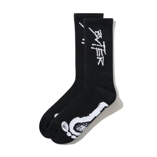Footprints Socks, Black
