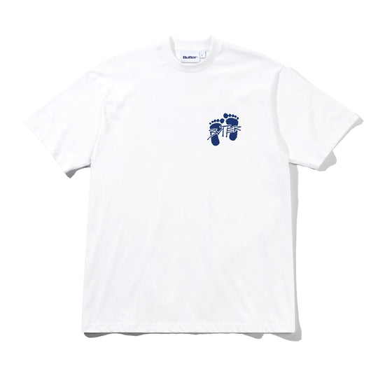 Footprints Tee, White