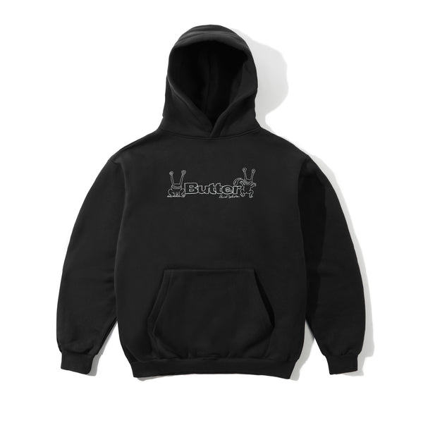 Butter Goods Frog Logo Pullover Hood, Black