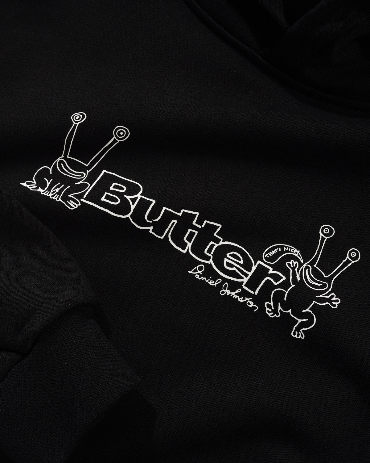 Frog Logo Pullover Hood, Black