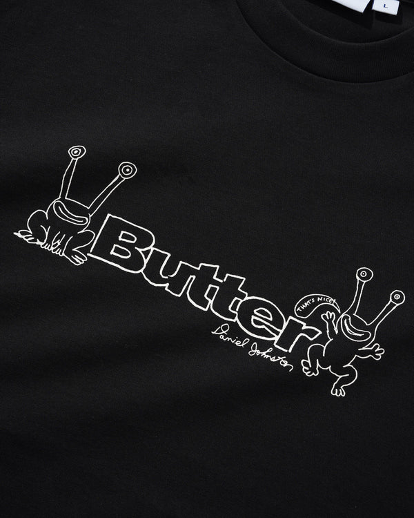Butter Goods Frog Logo Tee, Black