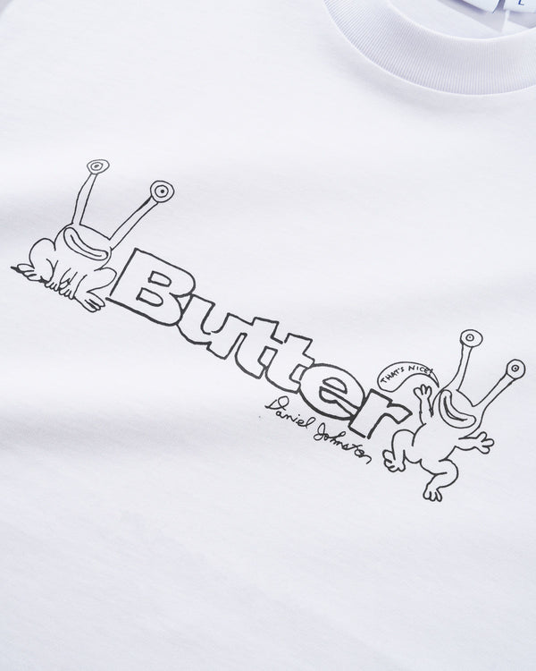 Butter Goods Frog Logo Tee, White