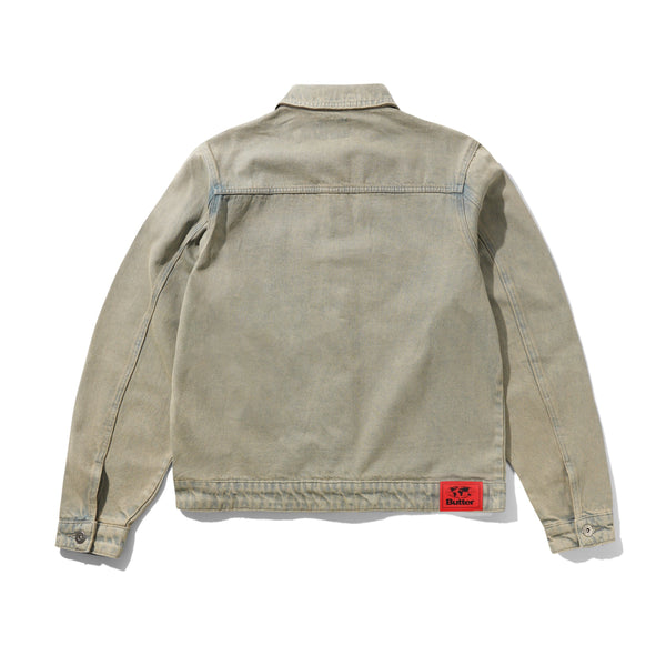 Butter Goods Garage Denim Jacket, Sunfade Blue