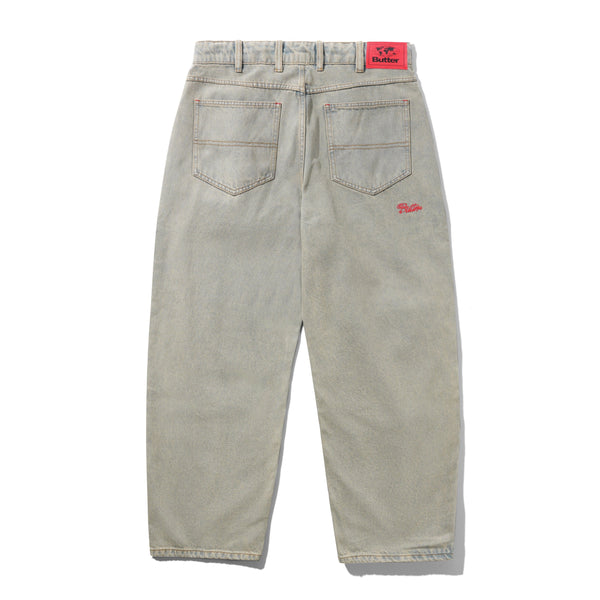 Butter Goods Garage Denim Jeans, Sunfade Blue