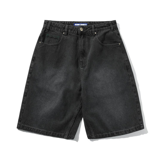 Garage Denim Shorts, Faded Black