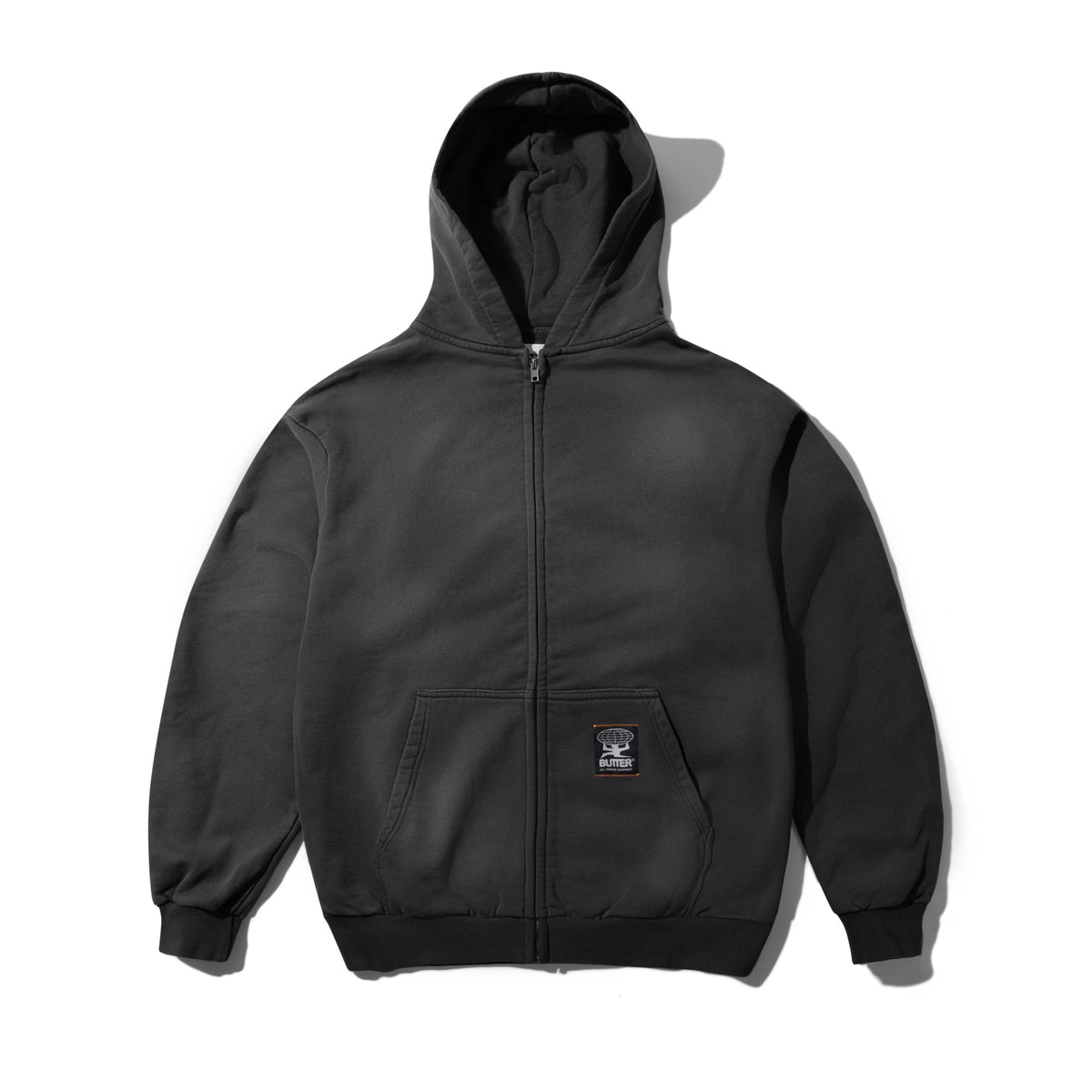 Garage Zip-Thru Hood, Faded Charcoal