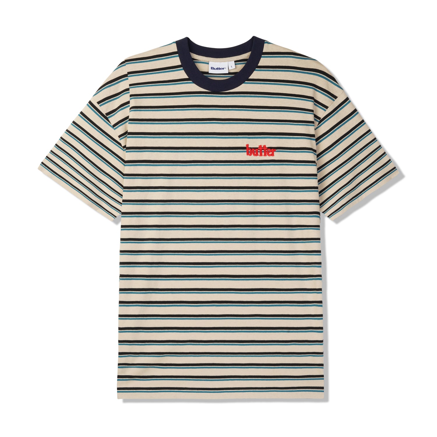 Gardens Stripe Tee, Stone