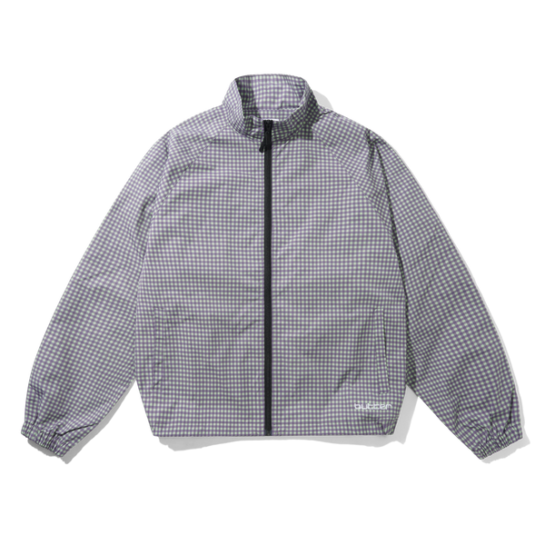 Butter Goods Gingham Nylon Jacket, Green / Purple