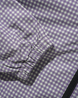 Gingham Nylon Jacket, Green / Purple