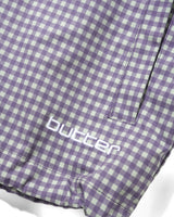 Gingham Nylon Jacket, Green / Purple
