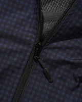 Gingham Nylon Jacket, Navy