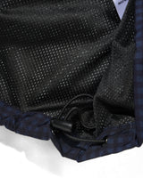 Gingham Nylon Jacket, Navy