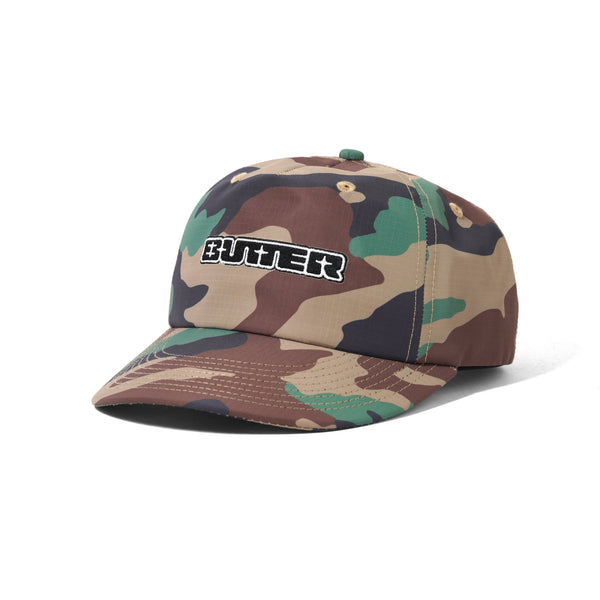 Butter Goods Glint Snapback Cap, Woodland Camo