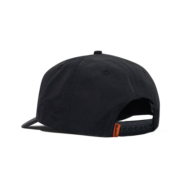 Butter Goods Glow 5 Panel Cap, Black