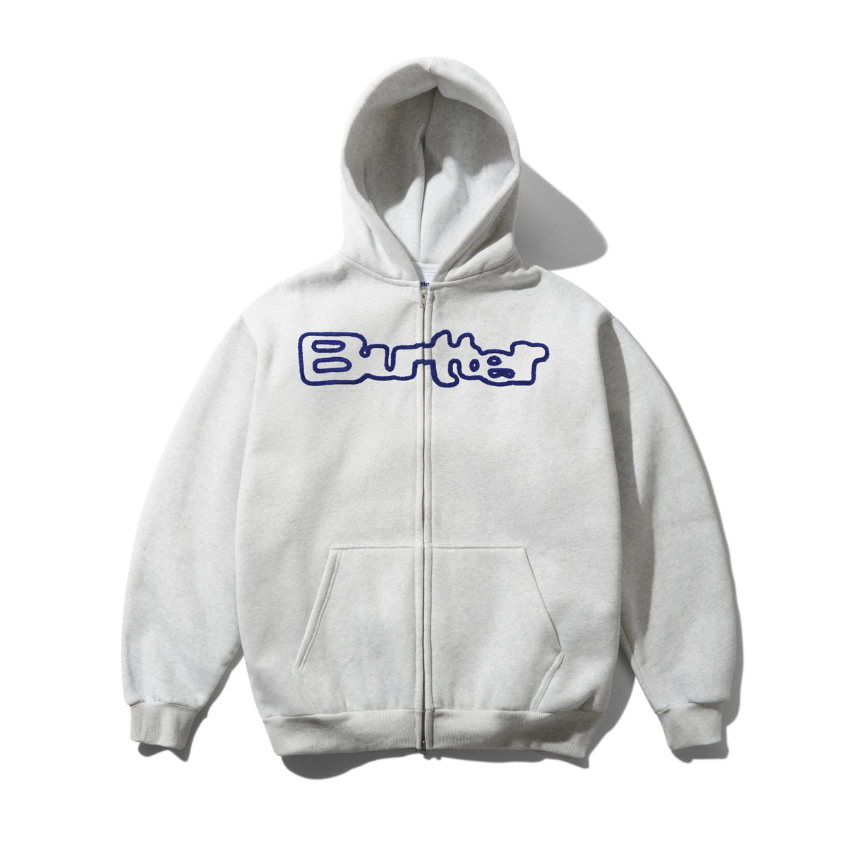 Glow Zip-Thru Hood, Ash