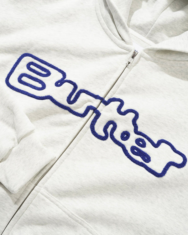 Butter Goods Glow Zip-Thru Hood, Ash