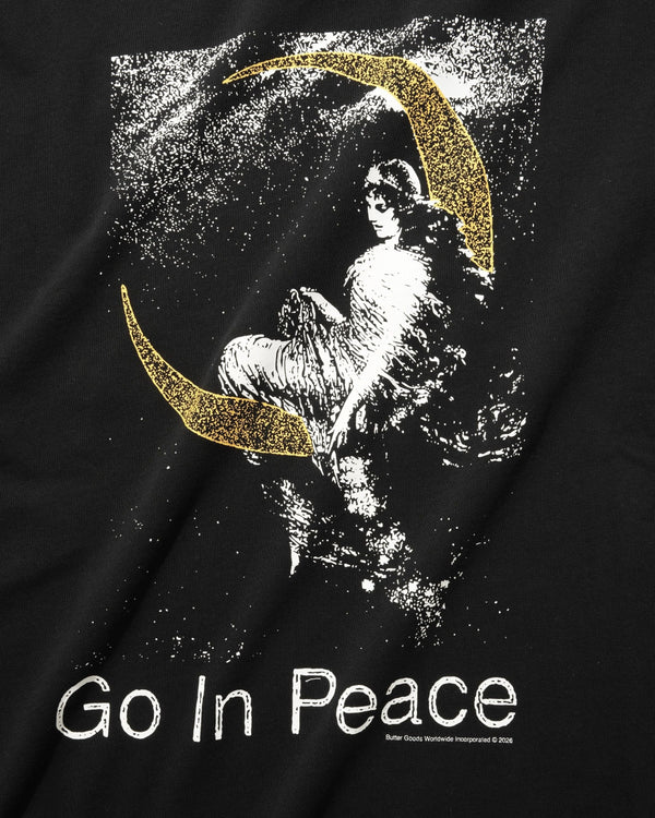 Butter Goods Go In Peace Tee, Black