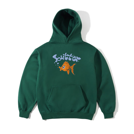 Goldfish Pullover Hood, Forest Green
