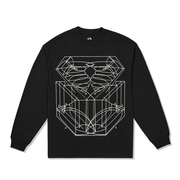 The Trilogy Tapes TTT Graph L/S Tee, Black