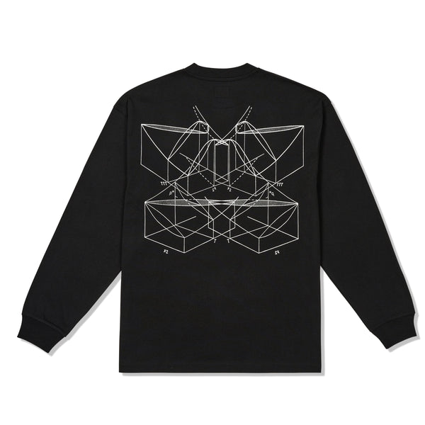 The Trilogy Tapes TTT Graph L/S Tee, Black