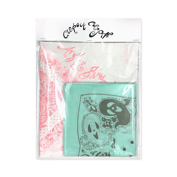 Commune Press Coco Star Sims Bandana & Zine Set, Green