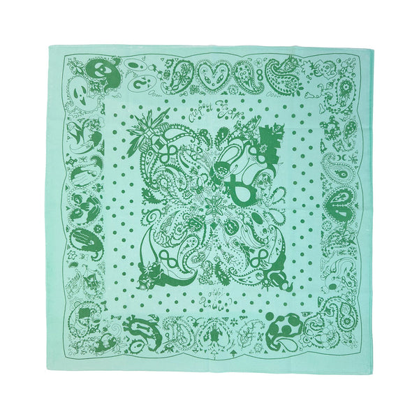 Commune Press Coco Star Sims Bandana & Zine Set, Green