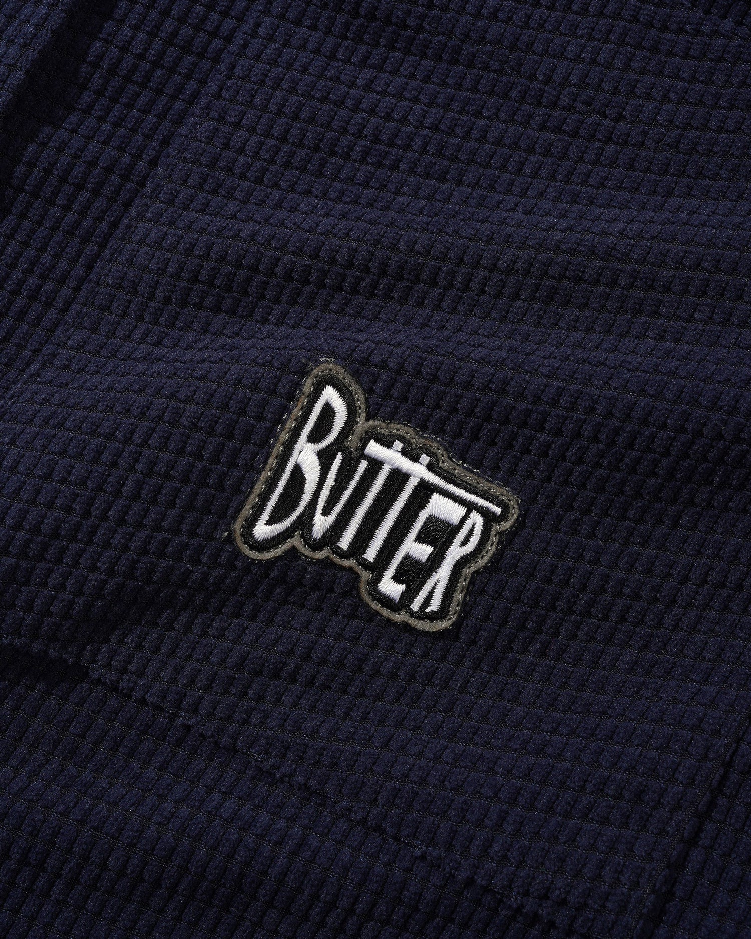 Grid Cord Overshirt, Navy