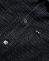 Grid Denim Jacket, Overdye Black