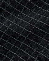 Grid Denim Jacket, Overdye Black