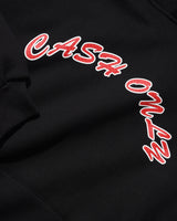 Grid Logo Pullover Hood, Black