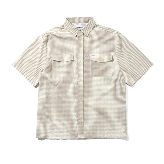 Grid S/S Shirt, Beige