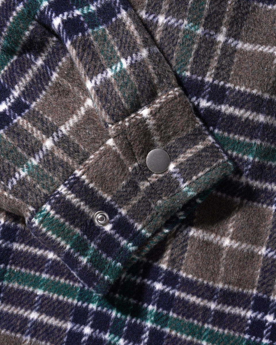 Grove Plaid Overshirt, Grey / Navy / Forest