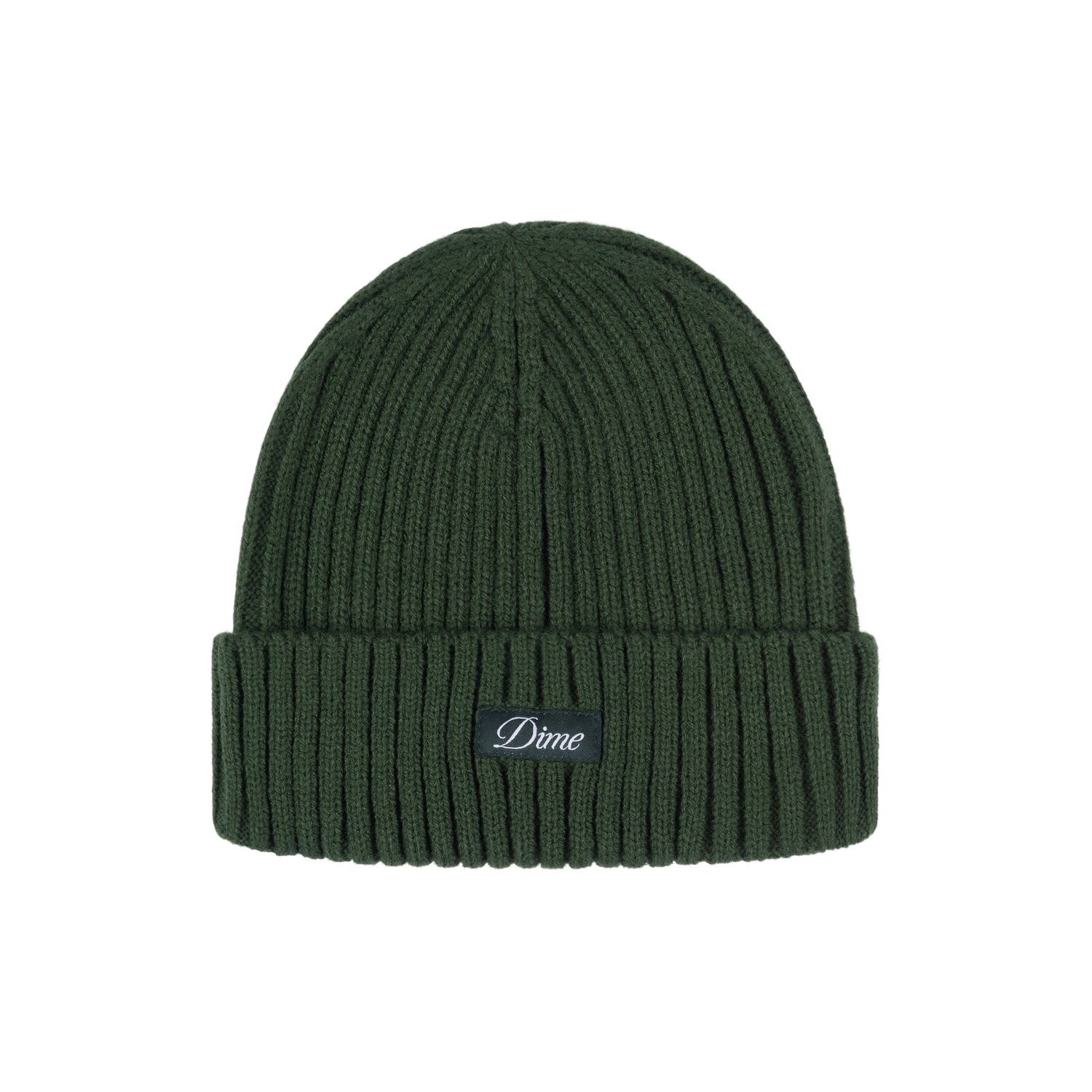 Cursive Fold Beanie, Forest