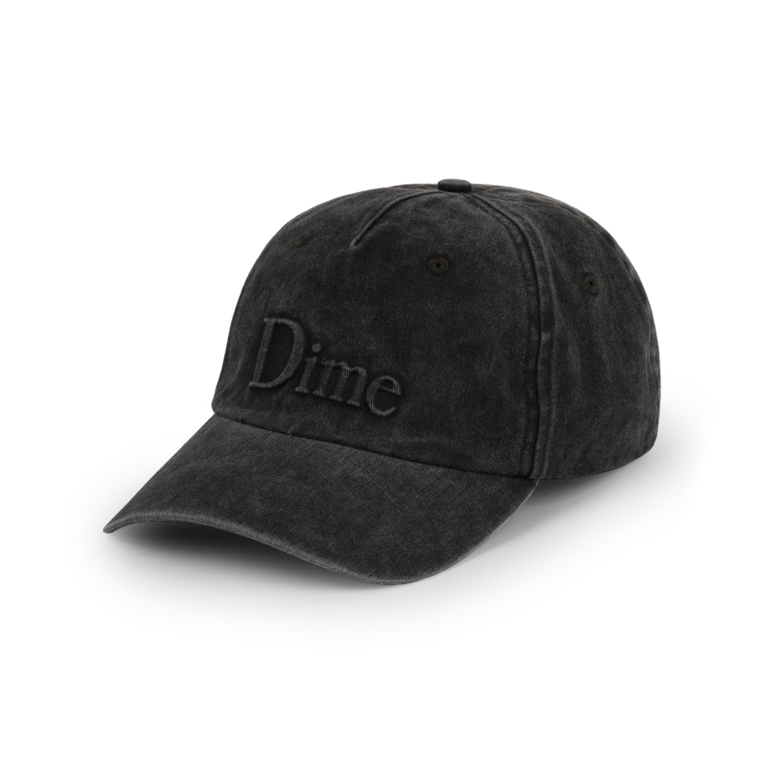Classic Embossed Uniform Hat, Charcoal Washed