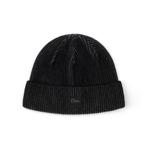 Dime Classic Rib Beanie, Black / Charcoal