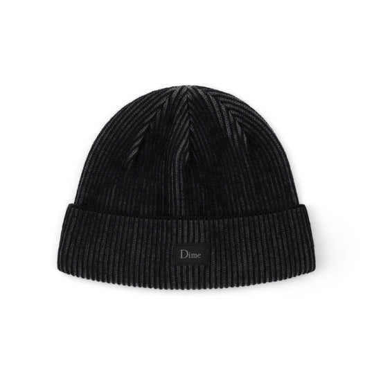 Classic Rib Beanie, Black / Charcoal