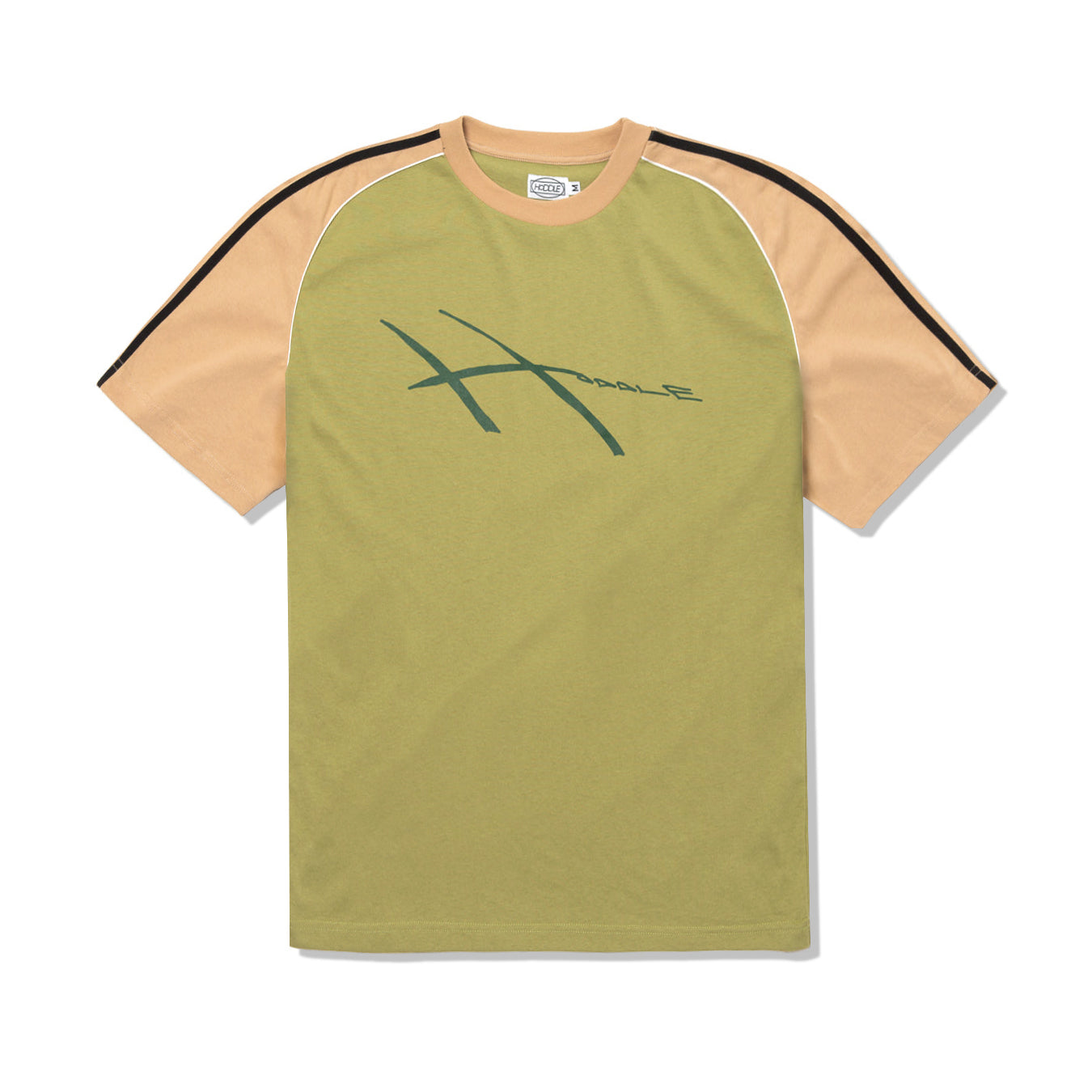 Hoddle Warped Jersey Tee, Khaki