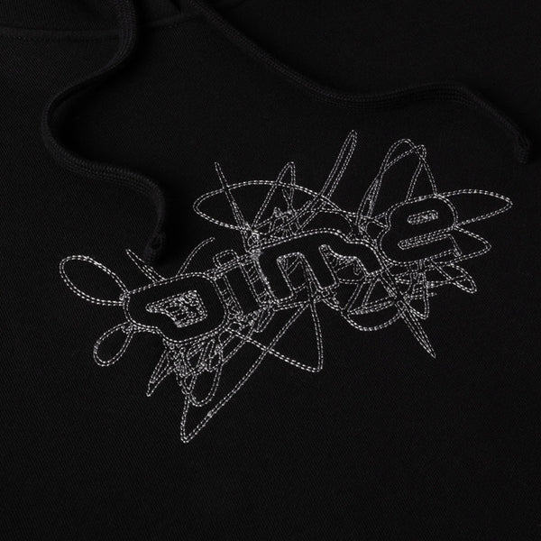 Dime Glyph Pullover Hood, Black