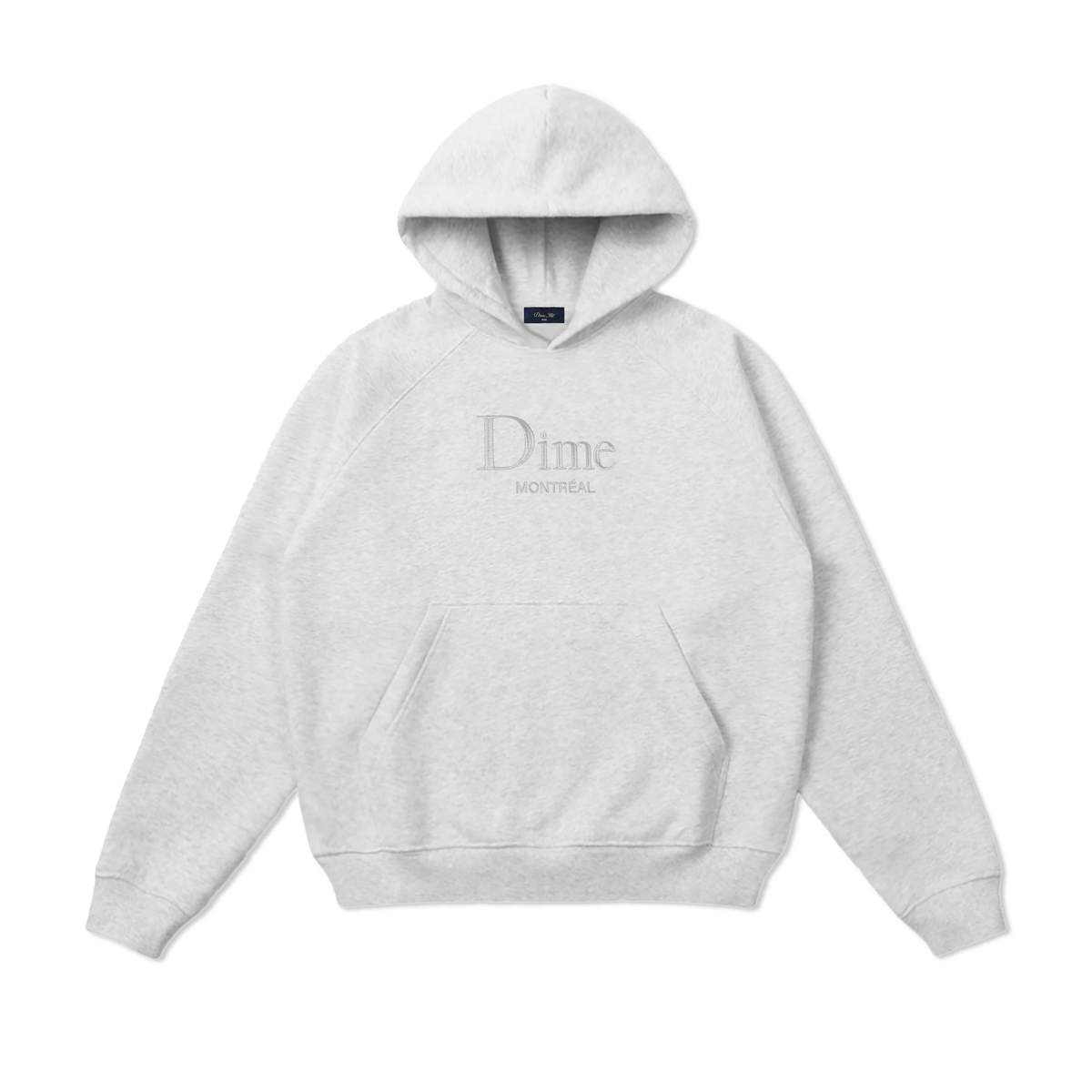 Classic Dime Mtl Pullover Hood, Ash