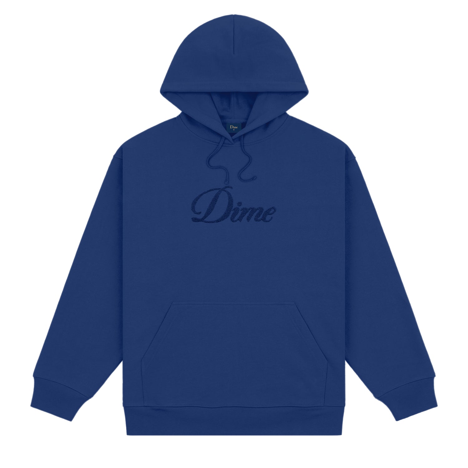 Cursive Logo Pullover Hood, Midnight Navy