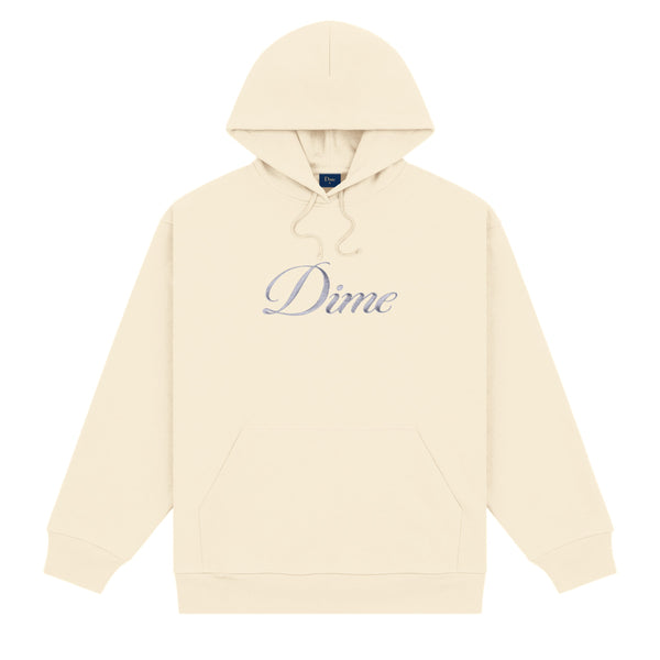 Dime Cursive Logo Pullover Hood, Fog