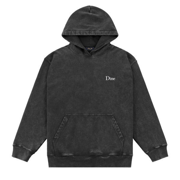 Dime Classic French Terry Pullover Hood, Faded Black