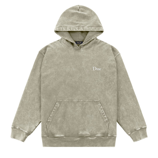 Classic French Terry Pullover Hood, Faded Cement