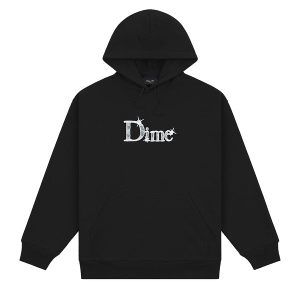 Dime Classic Shiny Pullover Hood, Black