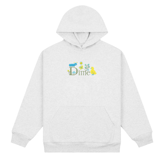 Classic Cross Stitch Hoodie, Ash