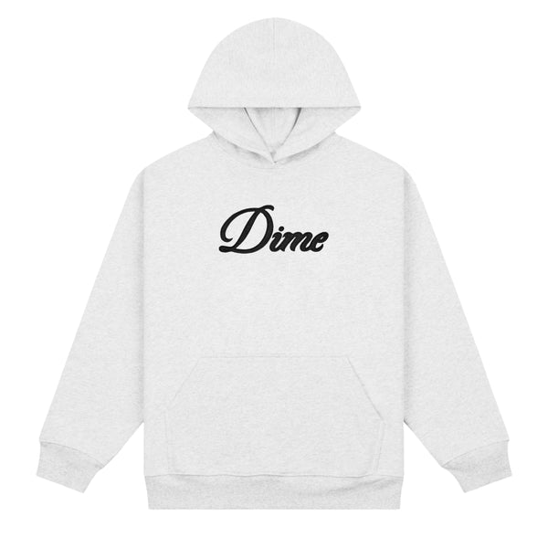 Dime Cursive Hoodie, Ash