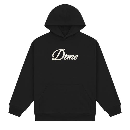 Cursive Hoodie, Black