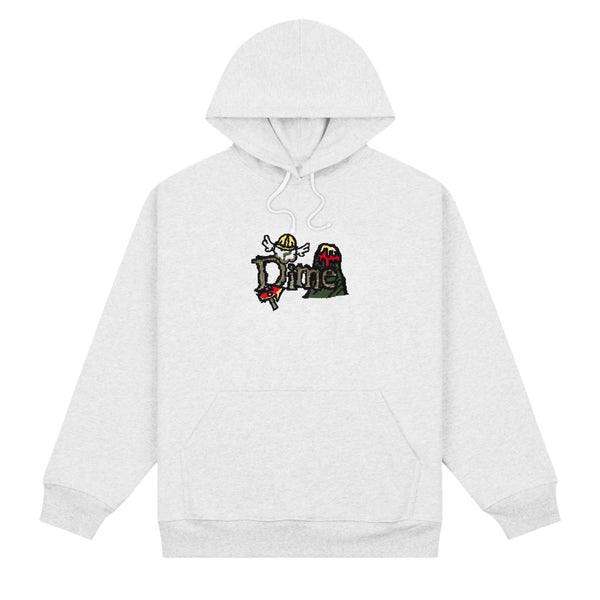 Dime Classic Fuzzy Hoodie, Ash