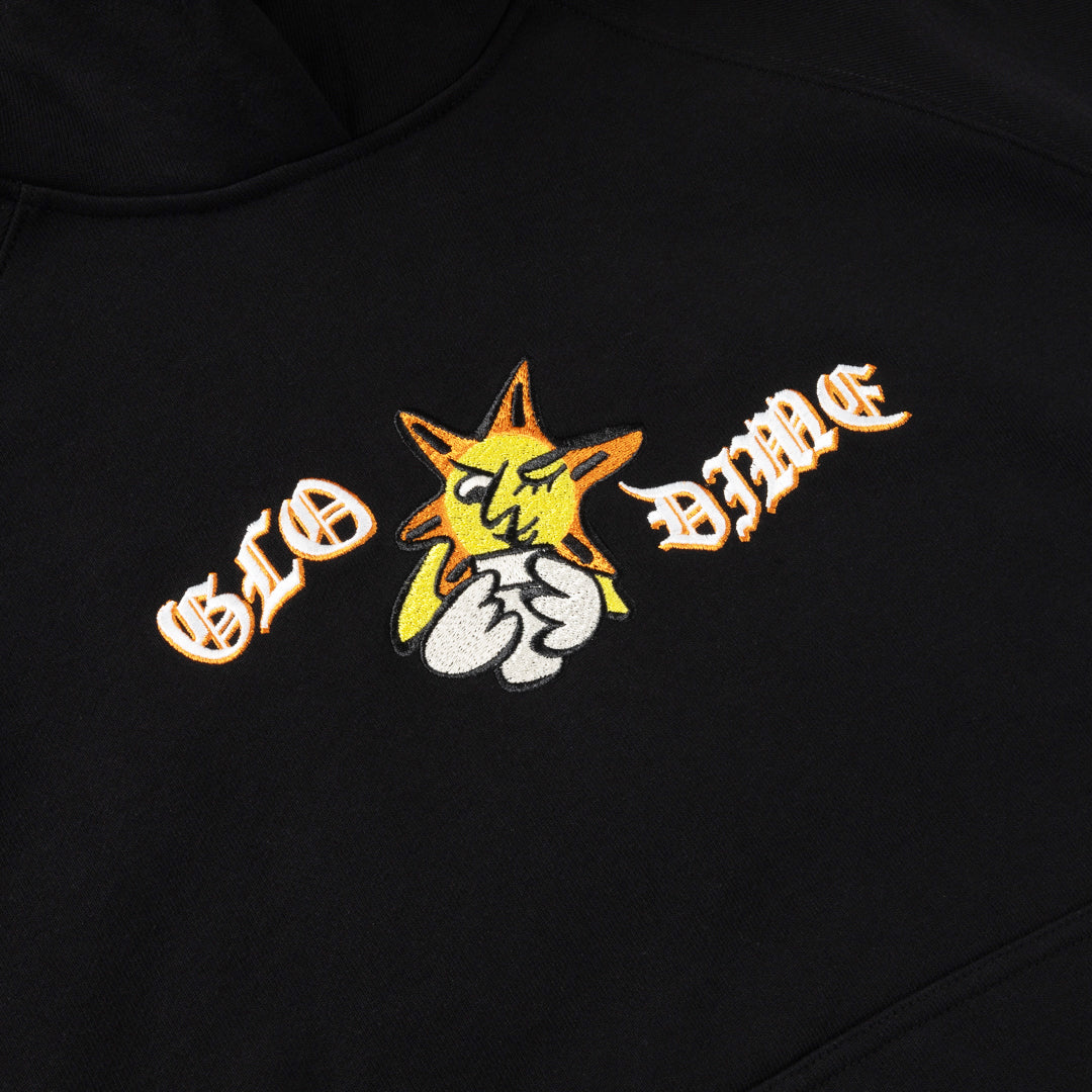 Glo Dime Sun Hoodie, Black